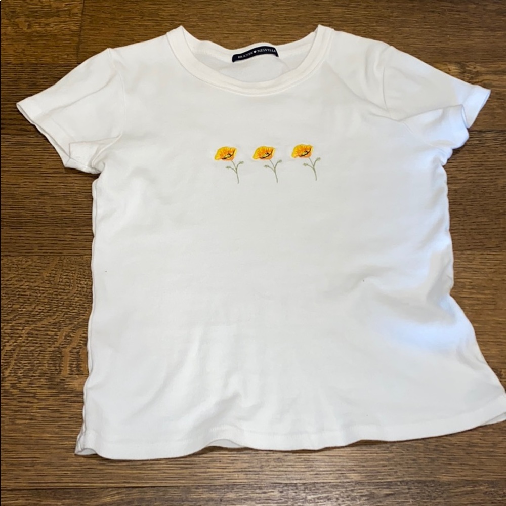 flowered brandy melville top